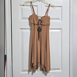 La Belle Vintage Deadstock Tribal Native American Asymmetrical Hem Dress